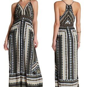 Hale Bob V-Neck Print Maxi Dress (XXS)